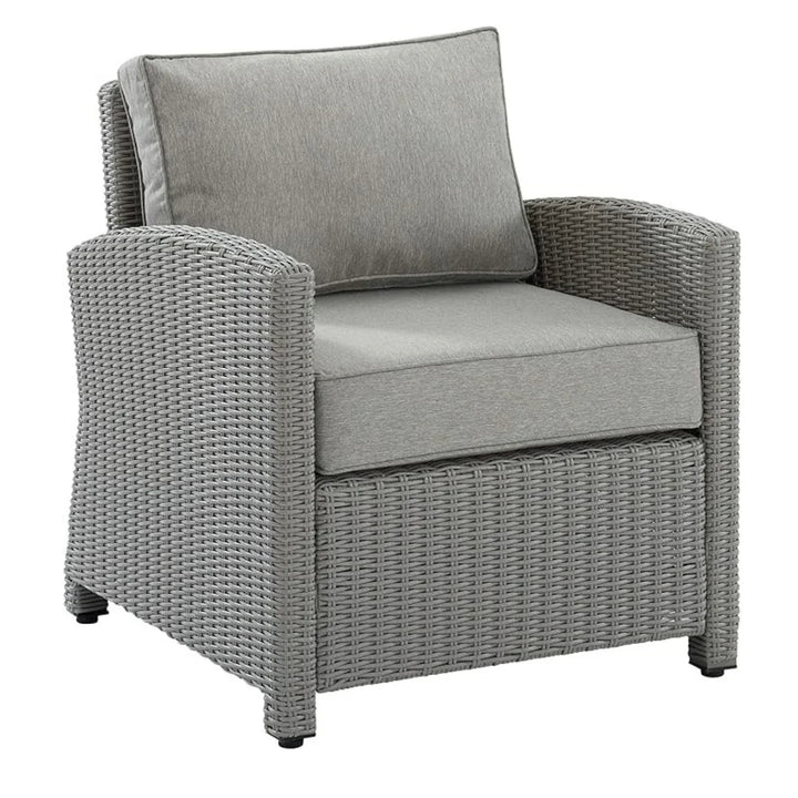 Qirat 4 Pieces Patio Furniture Set, Outdoor Sectional Sofa