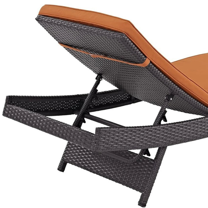 Bettina Outdoor Rattan Wicker Chaise Lounger For Poolside