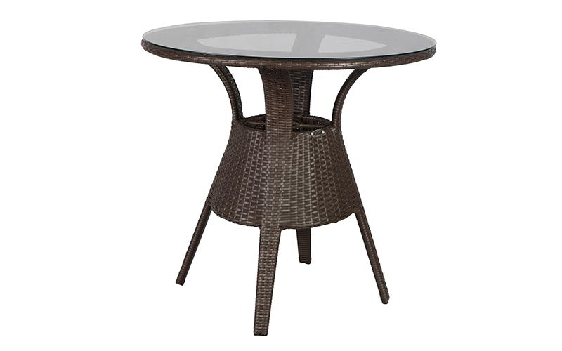 Ace Outdoor Patio Seating Set 4 Chairs and 1 Table Set (Dark Brown)