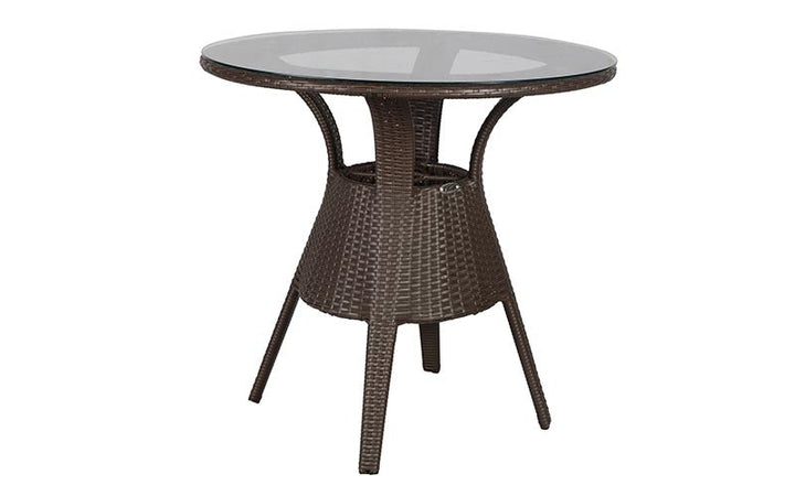 Ace Outdoor Patio Seating Set 4 Chairs and 1 Table Set (Dark Brown)