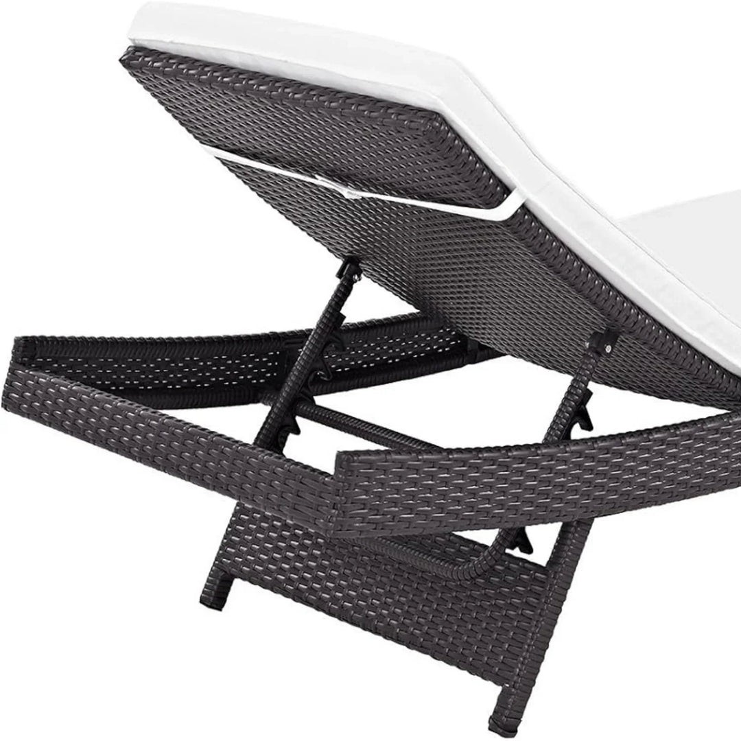 Hilda Outdoor Rattan Wicker Chaise Lounger For Poolside