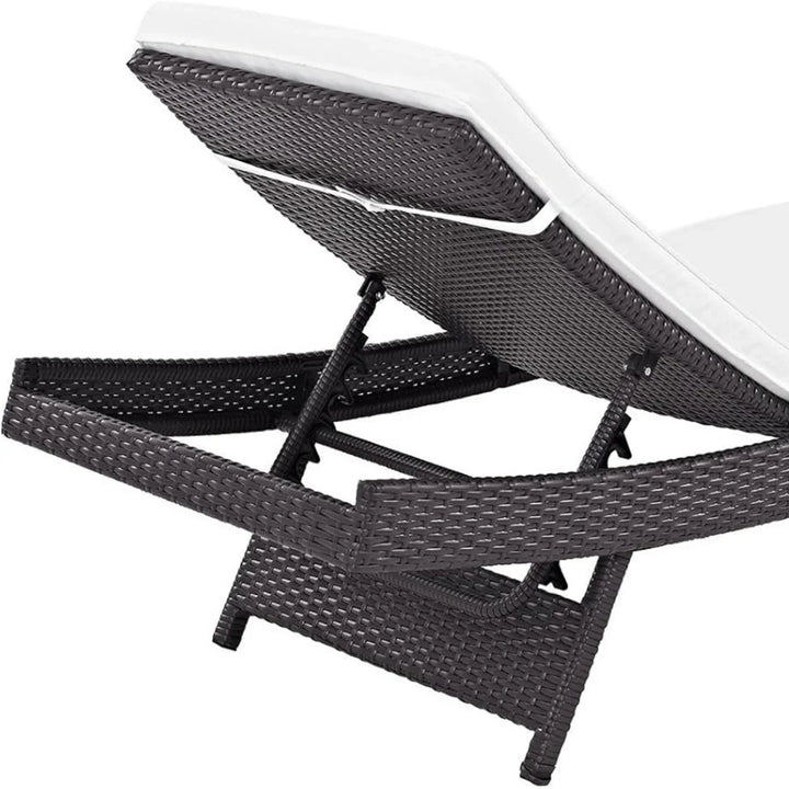 Hilda Outdoor Rattan Wicker Chaise Lounger For Poolside