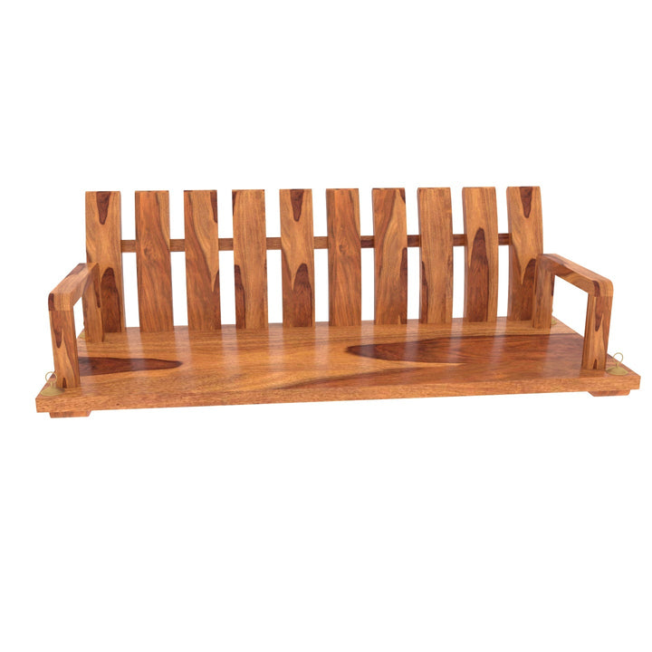 Ira Traditional Stripped Handmade Simple Wooden Swing