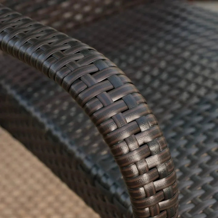 Fawzia Outdoor All-Weather Resistant Rattan Wicker 6-Piece Dining Set