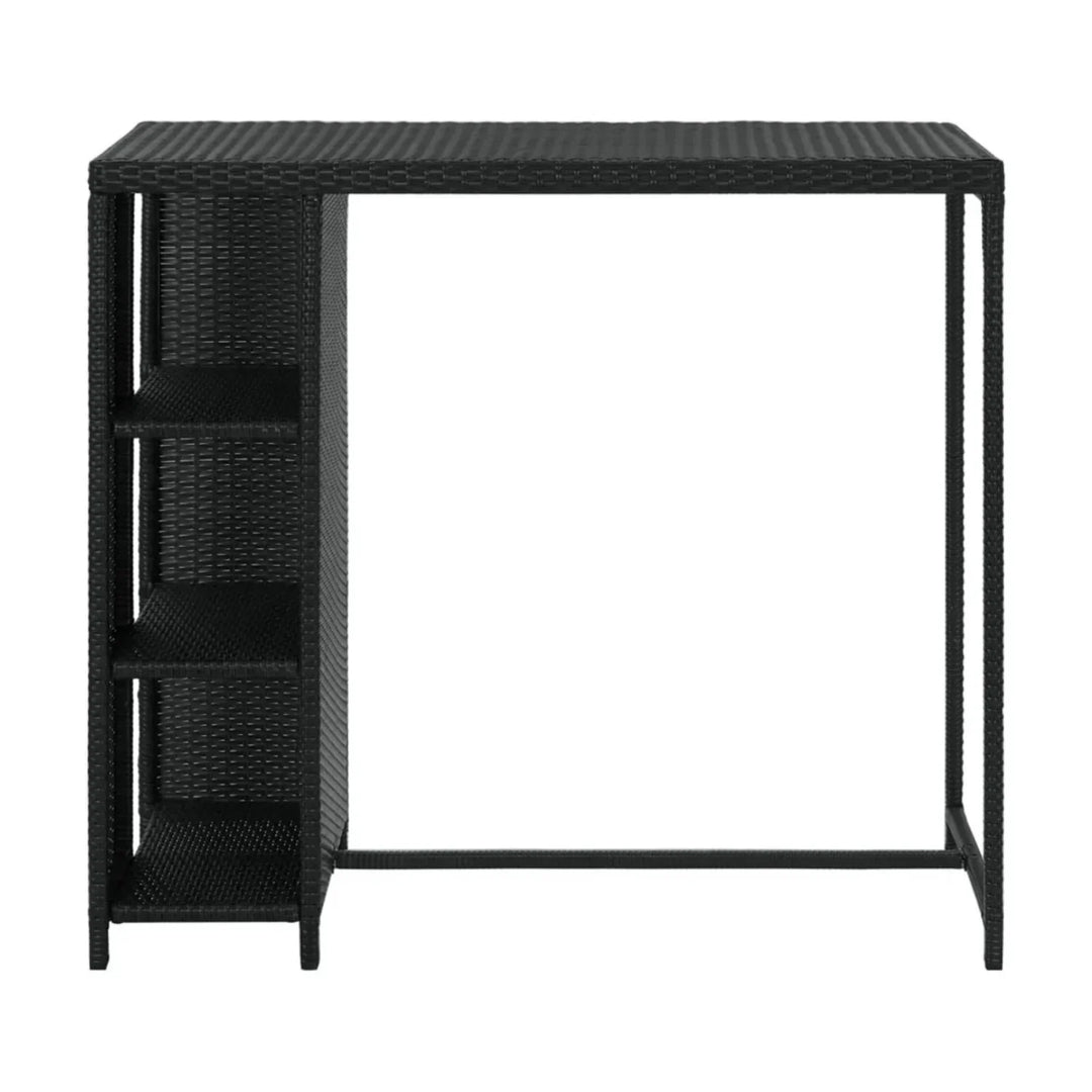 Jacinta Outdoor Rattan Wicker Bar Table with High-Top Design
