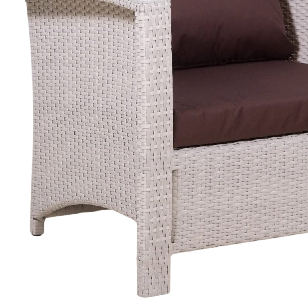 Ghada Outdoor All-Weather Wicker Single Seater Sofa