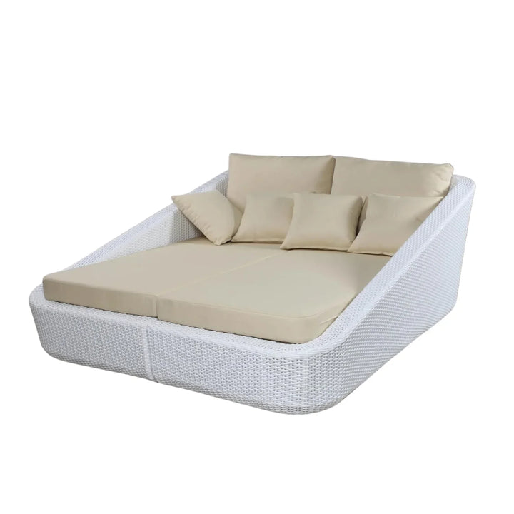 Patio Rattan & Wicker Double Conversation Daybed