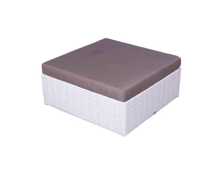 Ferri Outdoor Patio Sofa Set 6 Chairs , 1 Footstool , 1 Side table and 1 Center Table (Off White)