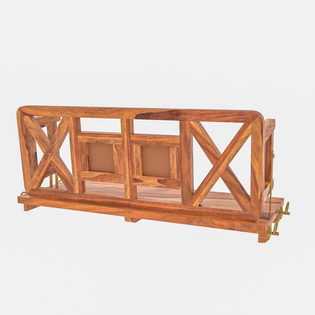 Hiya Modern Castle Style Tile Fitted Wooden Handmade Swing for Home