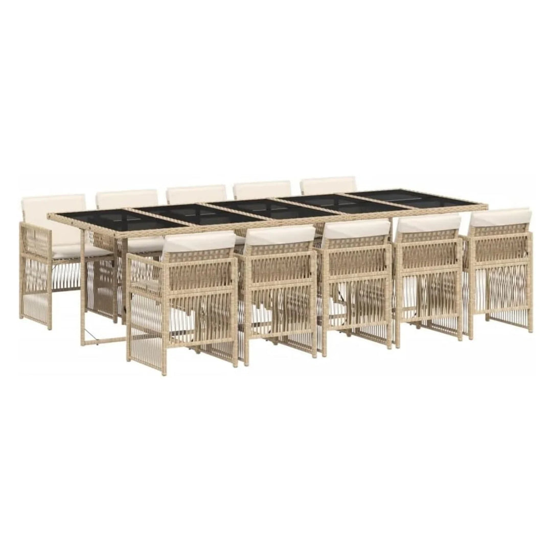 Reika 10 Seater Outdoor Rattan Wicker Dinning Set