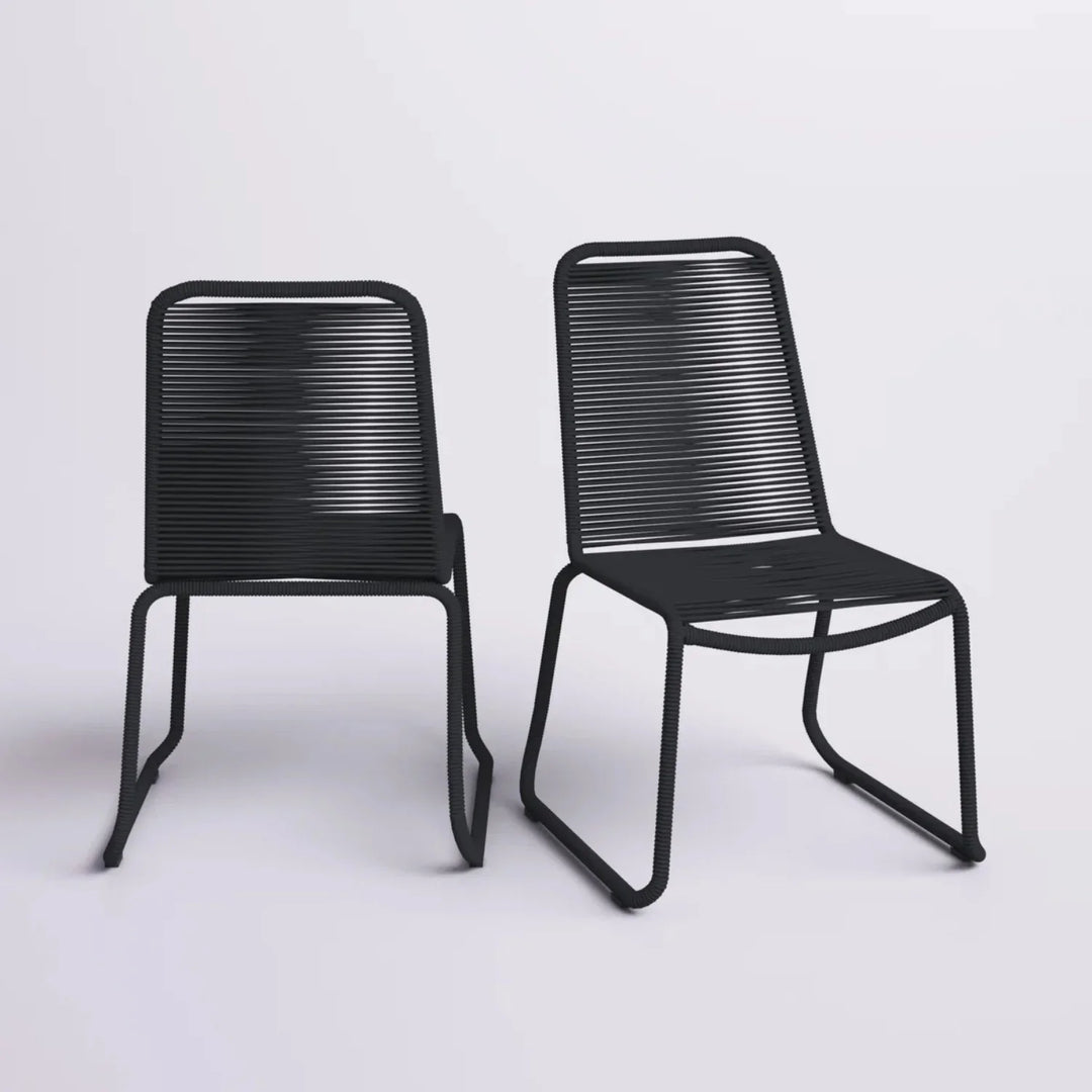 Amirah 2-Piece Outdoor Rope Patio Dining Chairs
