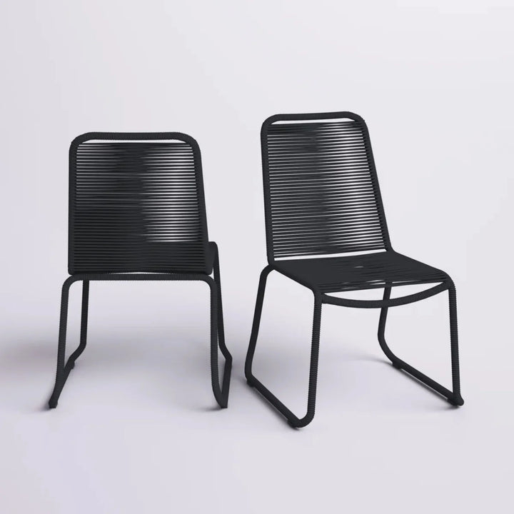 Amirah 2-Piece Outdoor Rope Patio Dining Chairs
