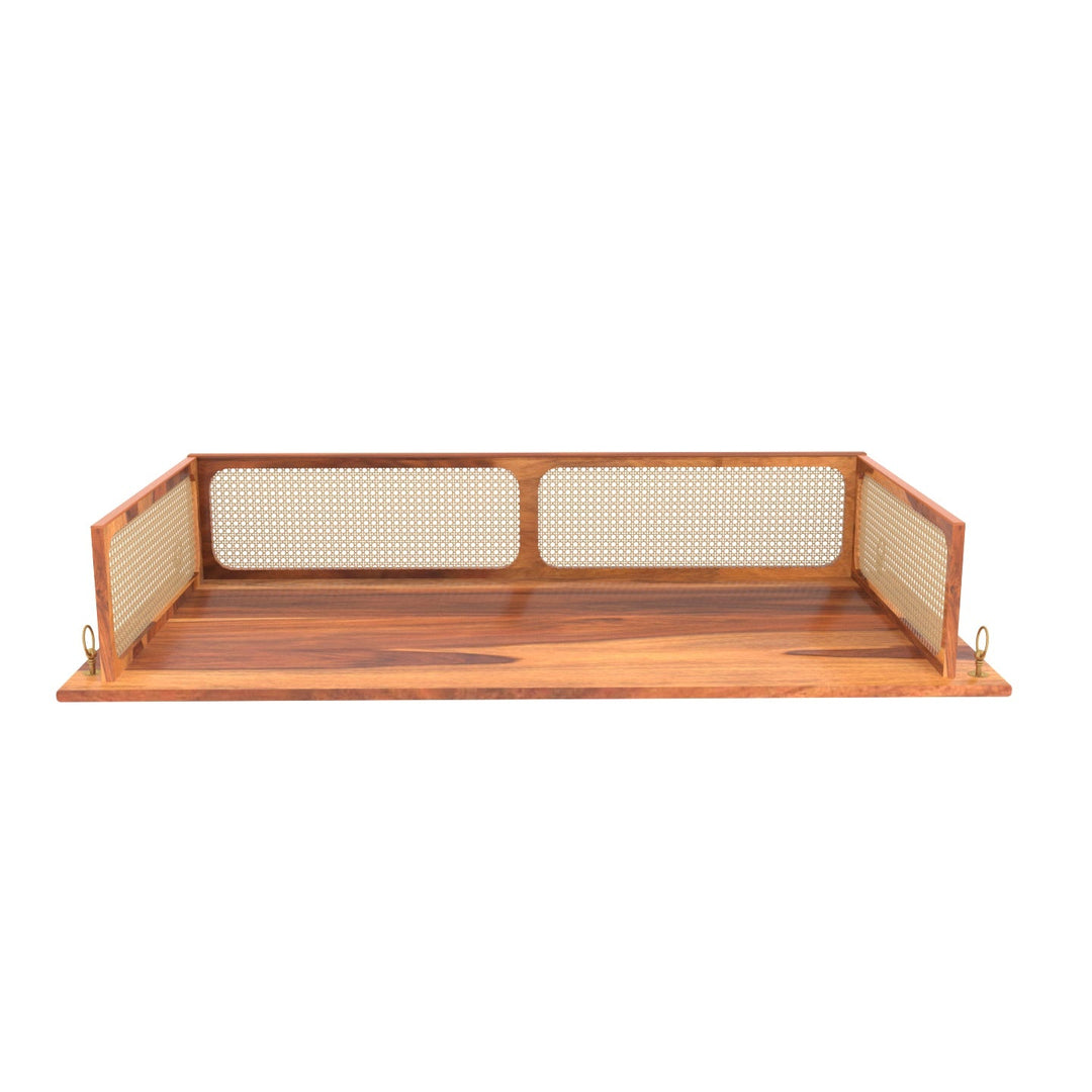 Advika Classic Modern Montage Style Handmade Wooden Swing