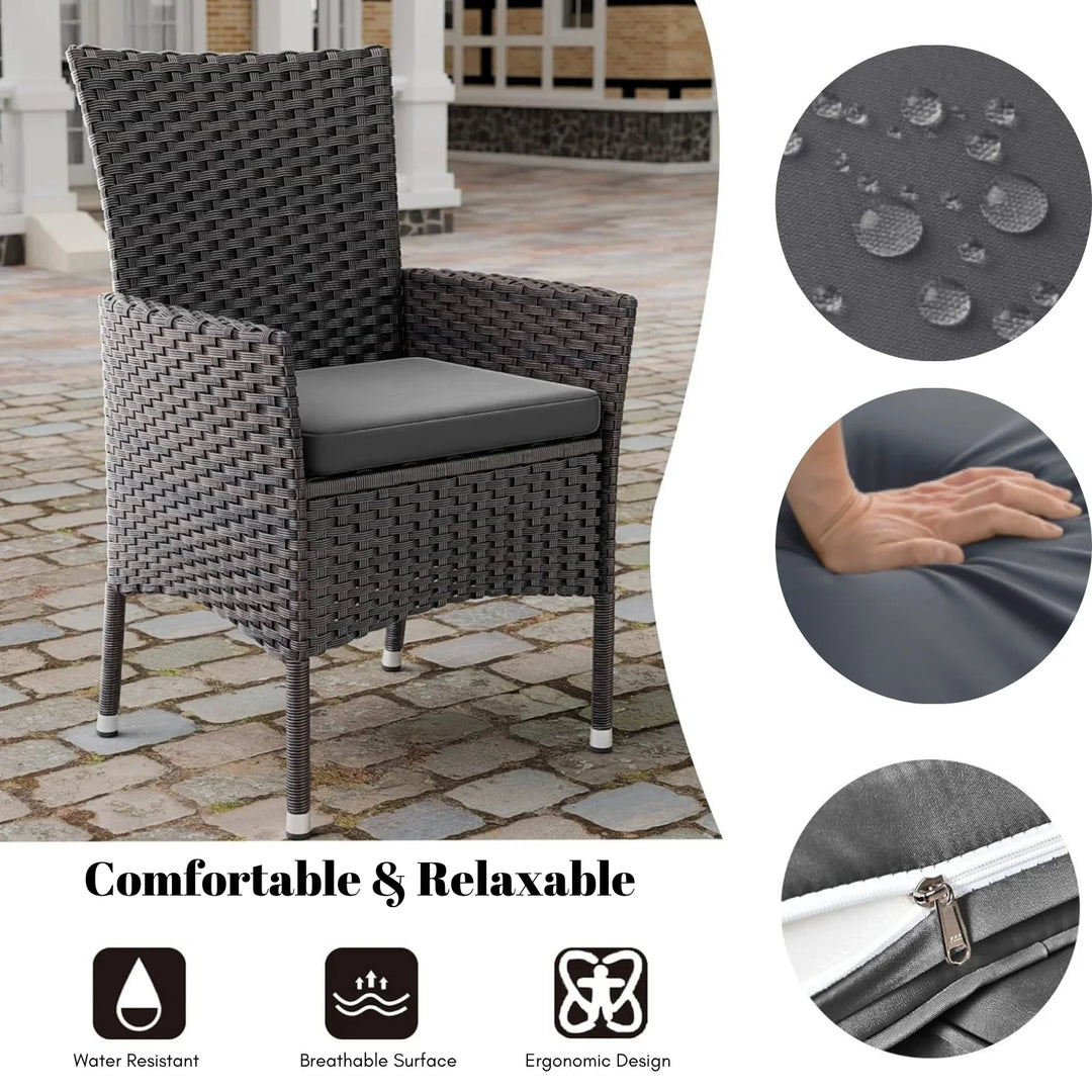 Hansika 10-Piece Outdoor Patio Rattan Dining Set