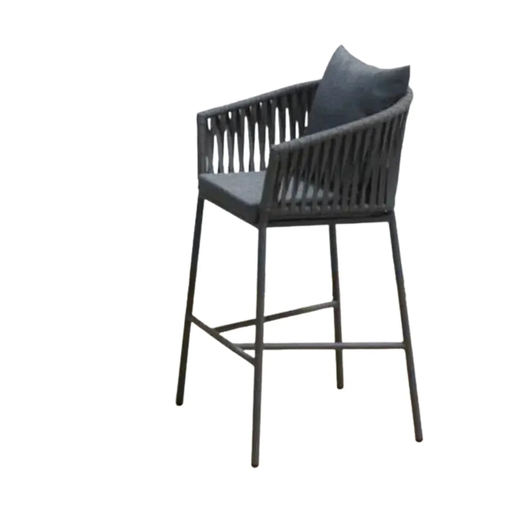 Fenna Premium Outdoor Rope Bar Set With a High-Top Round Table