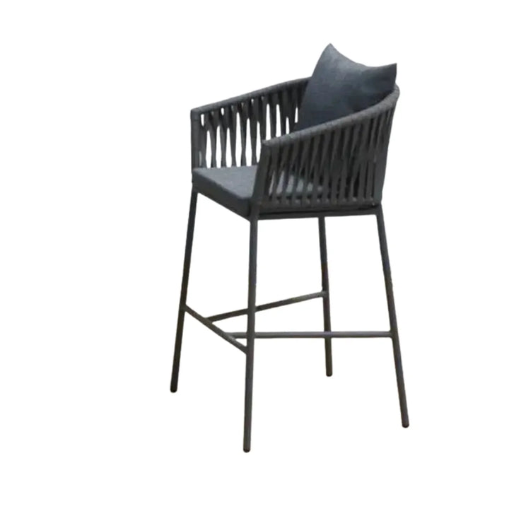 Fenna Premium Outdoor Rope Bar Set With a High-Top Round Table