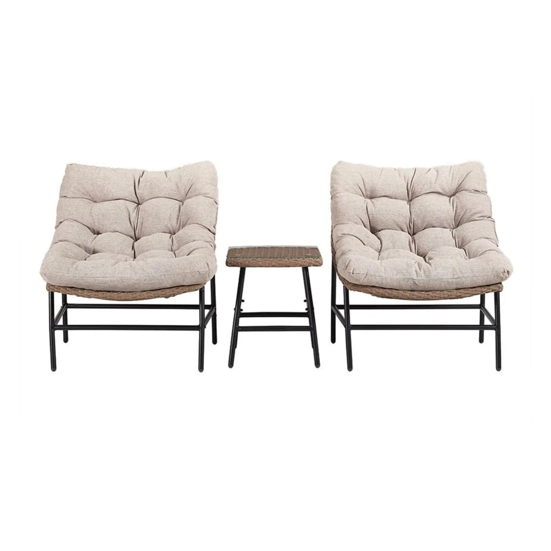 Zhen 3 Piece Garden Outdoor Patio Furniture Set