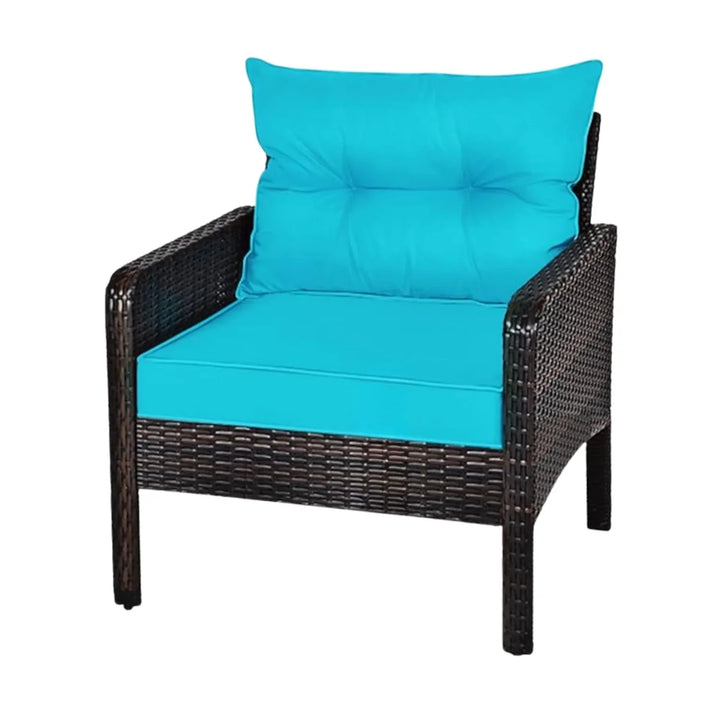Saphira Outdoor Wicker 5-Piece Patio Sofa Set