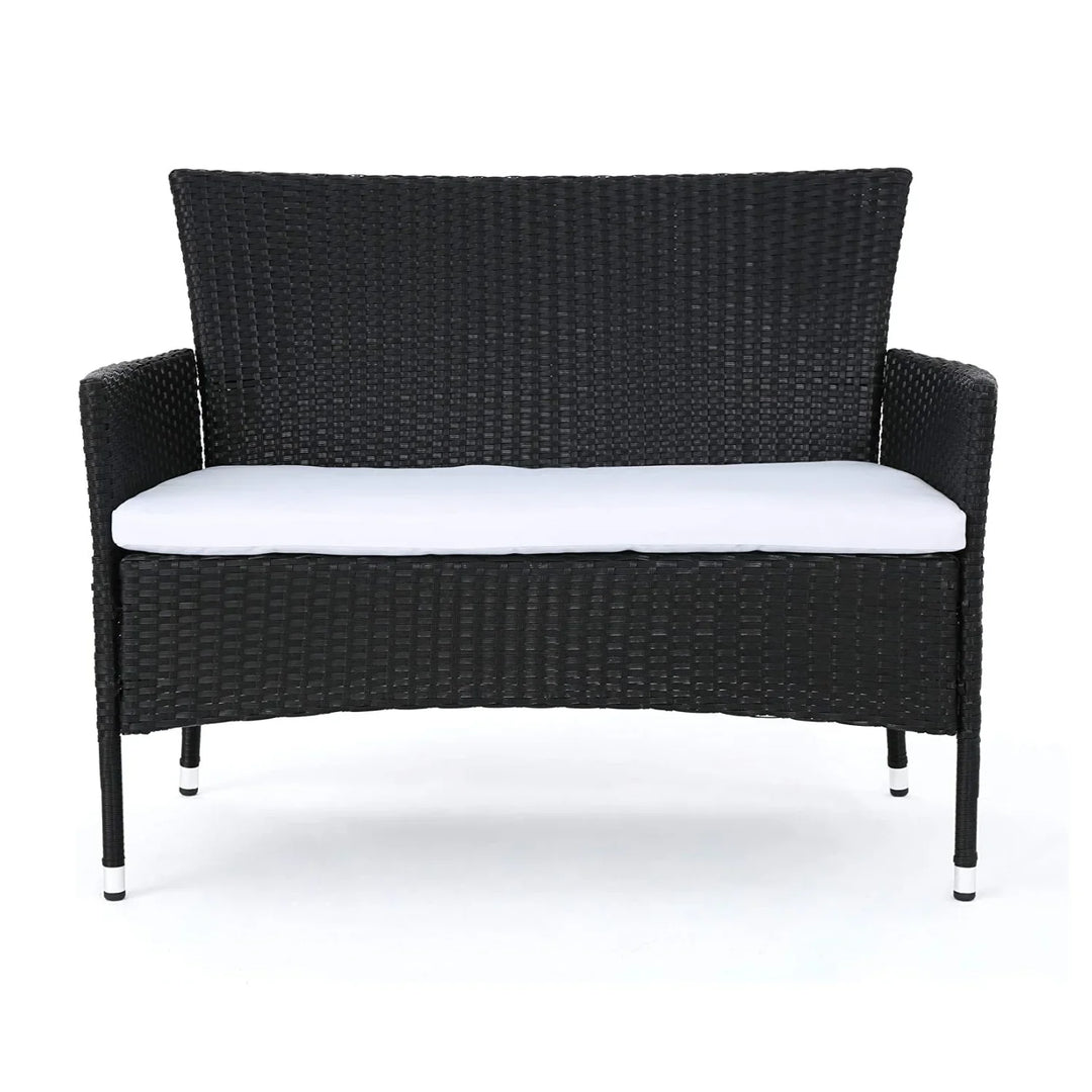 Nova 2-Piece Outdoor Rattan Wicker Loveseat Sofa