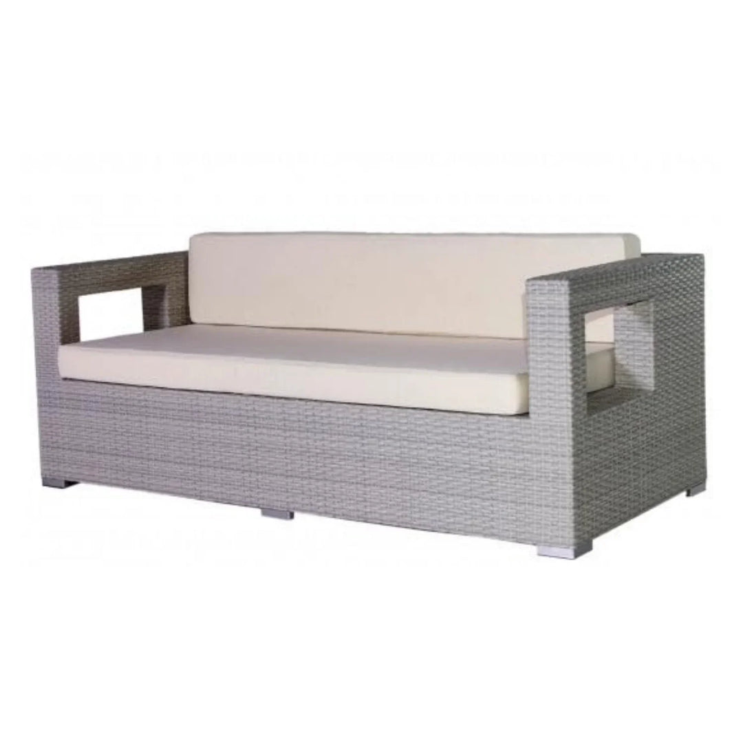 Zuleikha 3-Seater Outdoor Rattan Wicker Patio Sofa