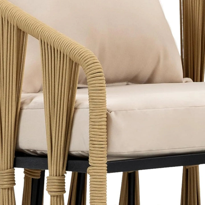 Harlow Outdoor Rope 3-Piece Patio Set