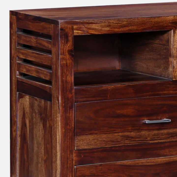 Maricela sheesham wood chest of drawers