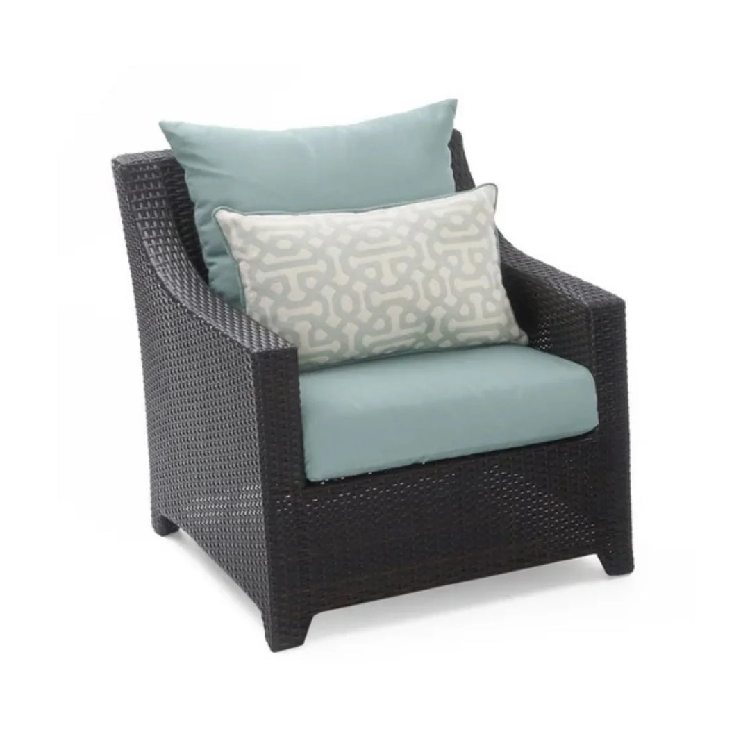 Araceli All Weather Outdoor Wicker Garden L-Shape Sectional Conversation Set