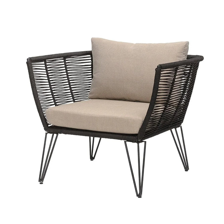 Ayan Outdoor Rope 1 Piece Patio Single Seater Sofa