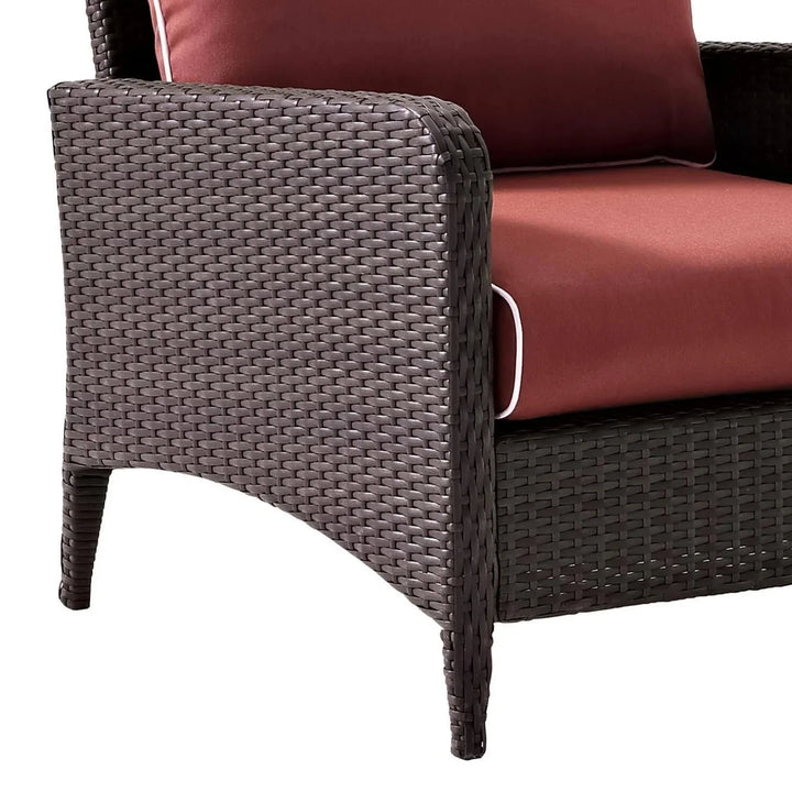 Vaidehi 1-Piece Outdoor Wicker Single Seater Sofa