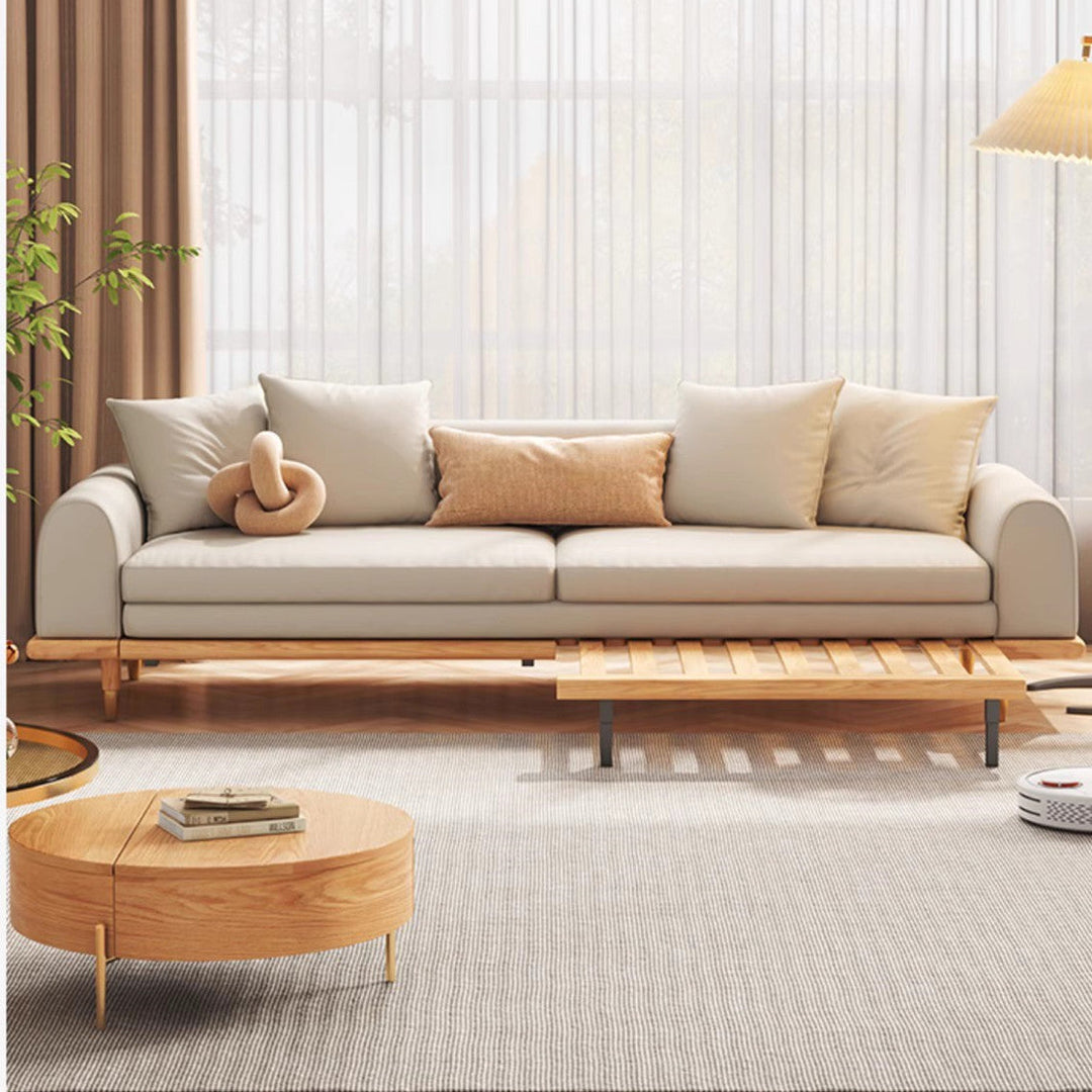 Japandi Minimalism Solid Wood Sofa Bed SOFA BED