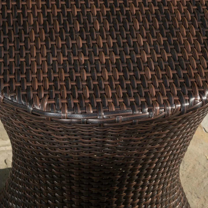 Nike Outdoor Rattan Wicker Lounge Chairs Set of 2 with Matching Side Table