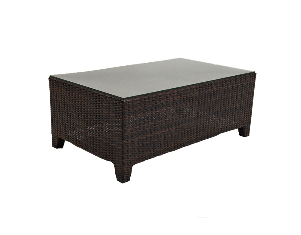 Alfonsoo Outdoor Patio Sofa Set 5 Seater and 1 Center Table (Dark brown)