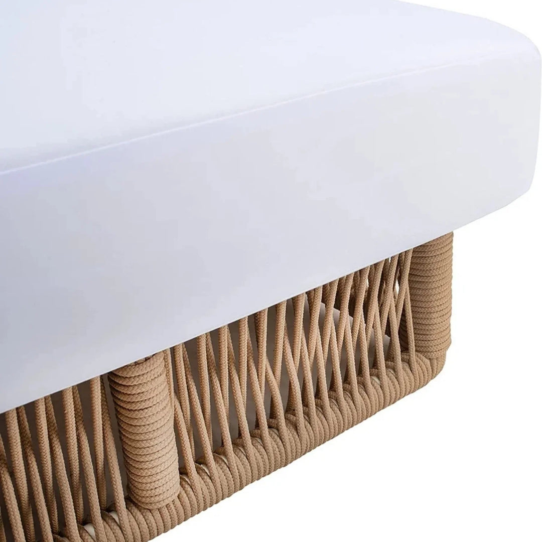 Qamar Outdoor All-Weather Rope Lounger with Cushions