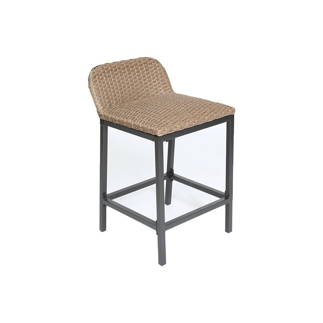 Romani Outdoor Patio Bar Sets 2 Chairs and 1 Table (Cream)