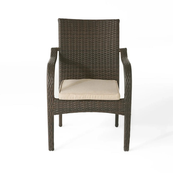 Indigo 4-Piece Outdoor Rattan Wicker Patio Dining Chairs