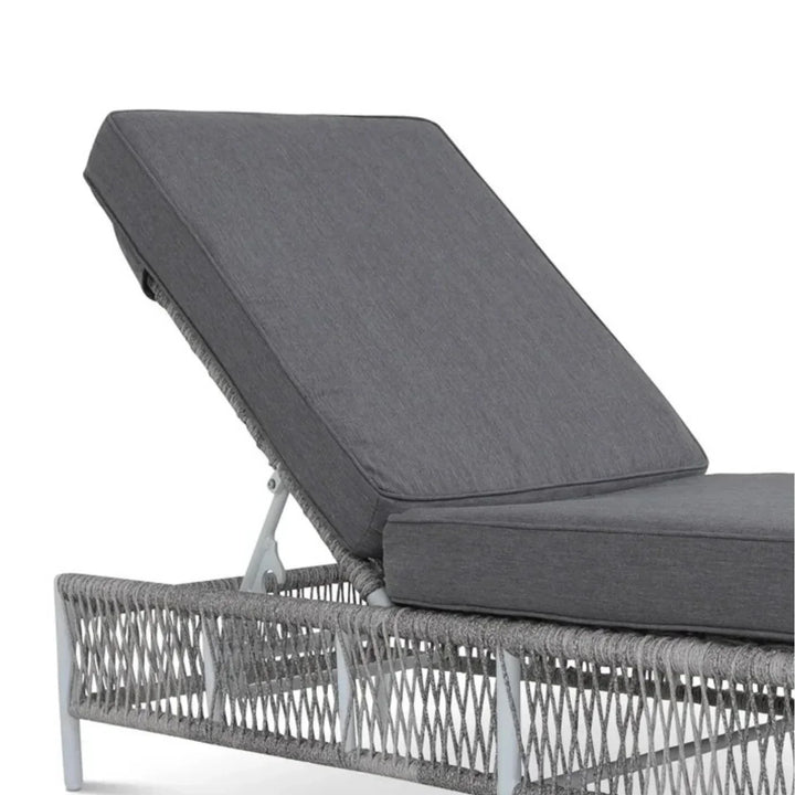 Fiora Outdoor Rope Lounge Chairs Set of 2 with Thick Cushions