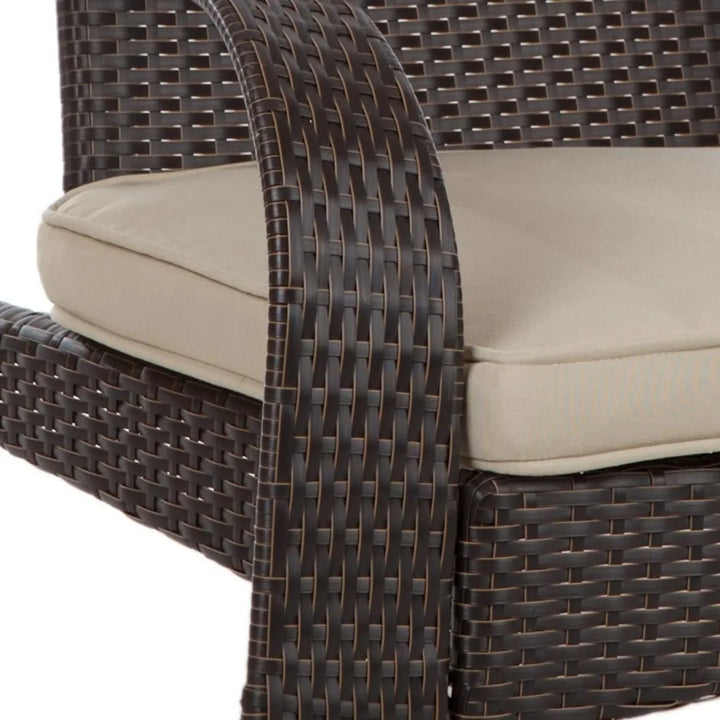 Radhika 1-Piece Outdoor Wicker Single Seater Adirondack Style Armchair