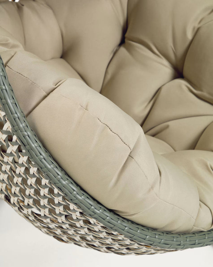 Oyla Single Seater Hanging Swing With Stand For Balcony , Garden