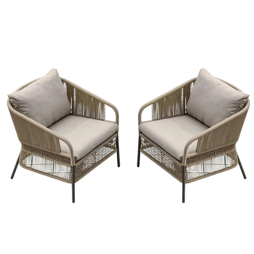 Urvi 2-Piece Outdoor Rope Single Seater Sofa