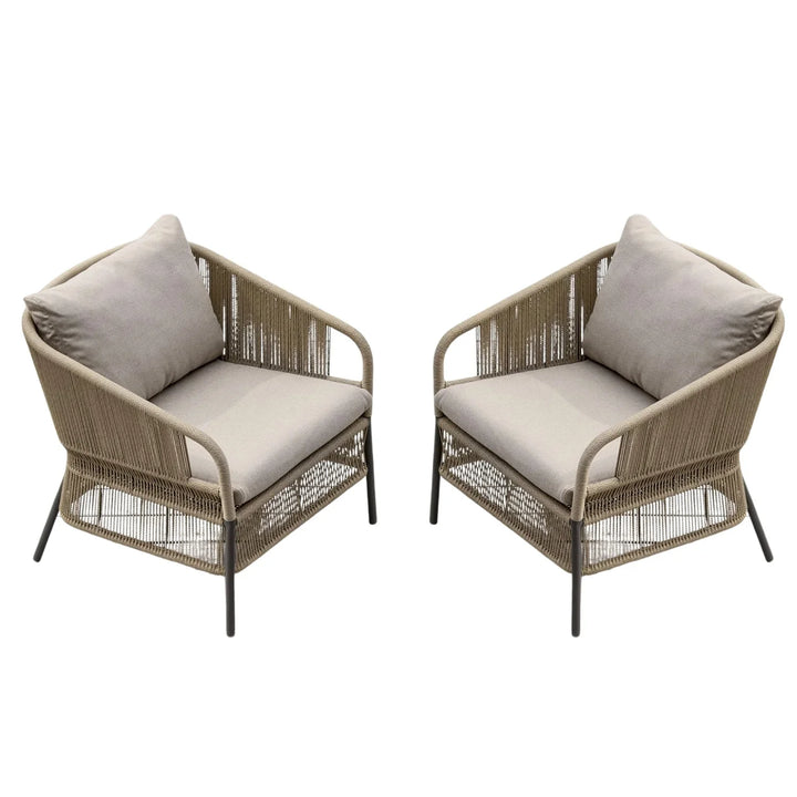 Urvi 2-Piece Outdoor Rope Single Seater Sofa