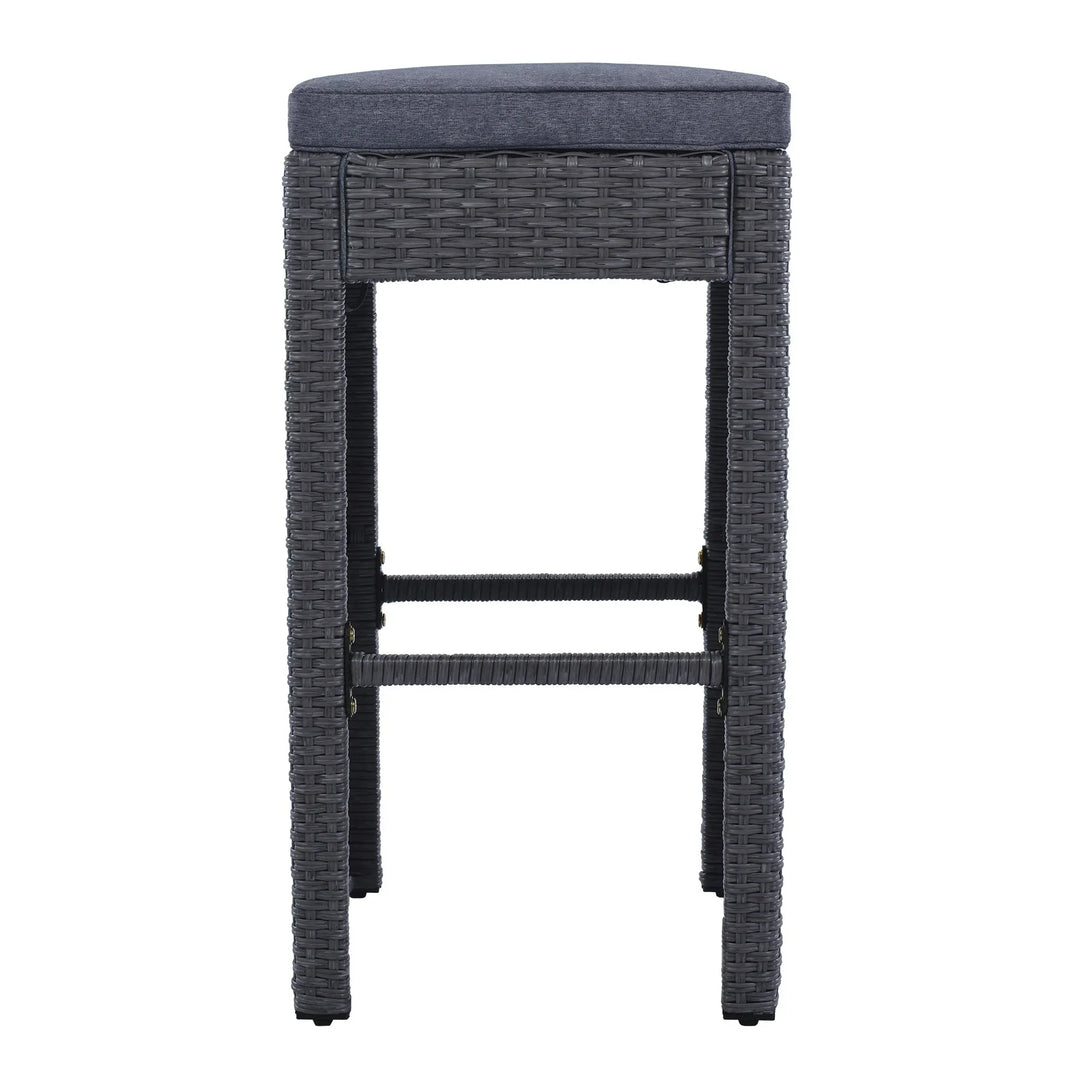 Espiritu Outdoor Bar Sets 4 Stools and 1 Table Patio Bar Set (Grey)