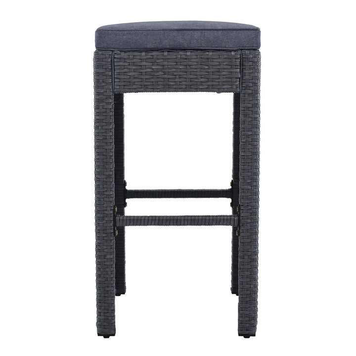 Espiritu Outdoor Bar Sets 4 Stools and 1 Table Patio Bar Set (Grey)