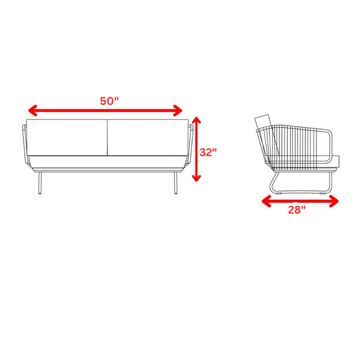 Hancy Outdoor Sofa Set 6 Seater , 2 Ottoman and 1 Center Table + 1 side table Set  (Tan + Beige) Braided & Rope