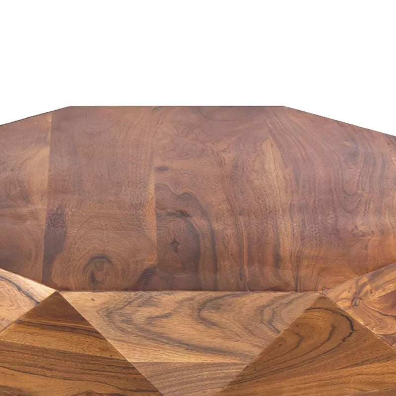Amira Triangle Pattern Sheesham Wood Coffee Table for Living Room