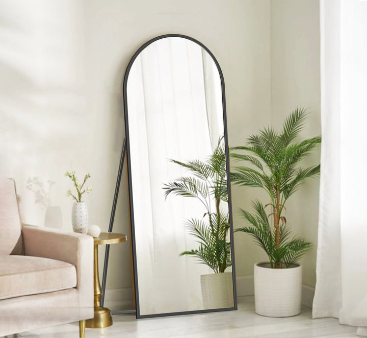 Ishita Arched Metal Floor Mirror With Stand Mirrors