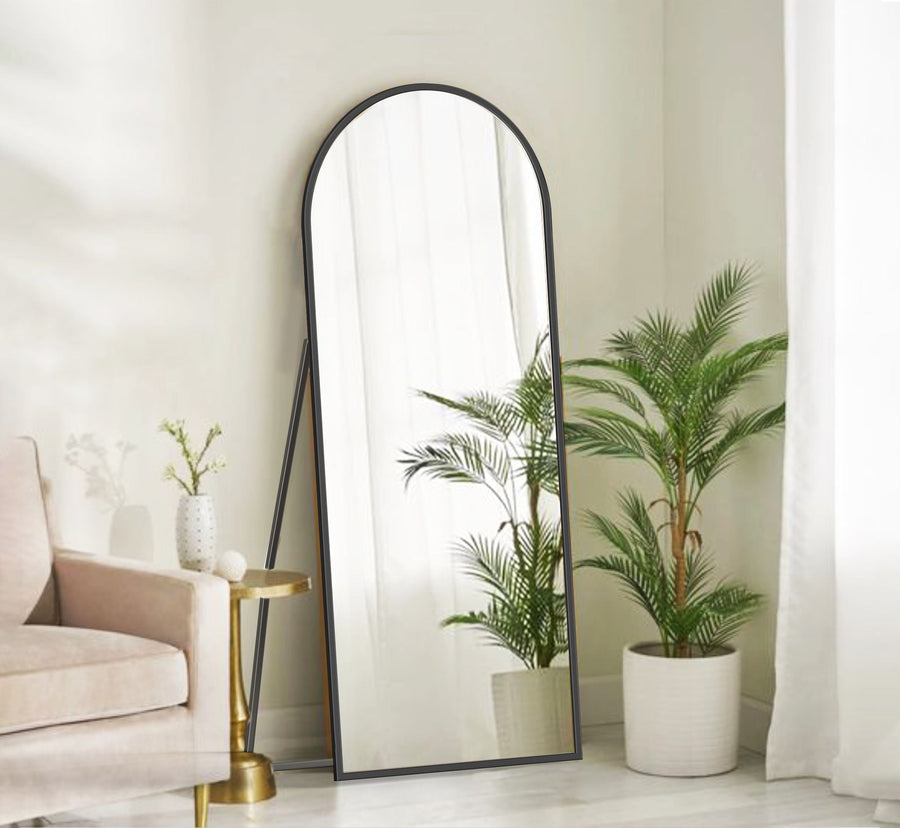 Ishita Arched Metal Floor Mirror With Stand Mirrors