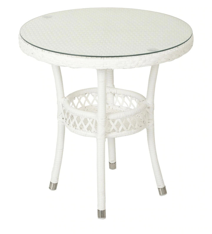 Gus Outdoor Patio Seating Set 2 Chairs and 1 Table Set (White)