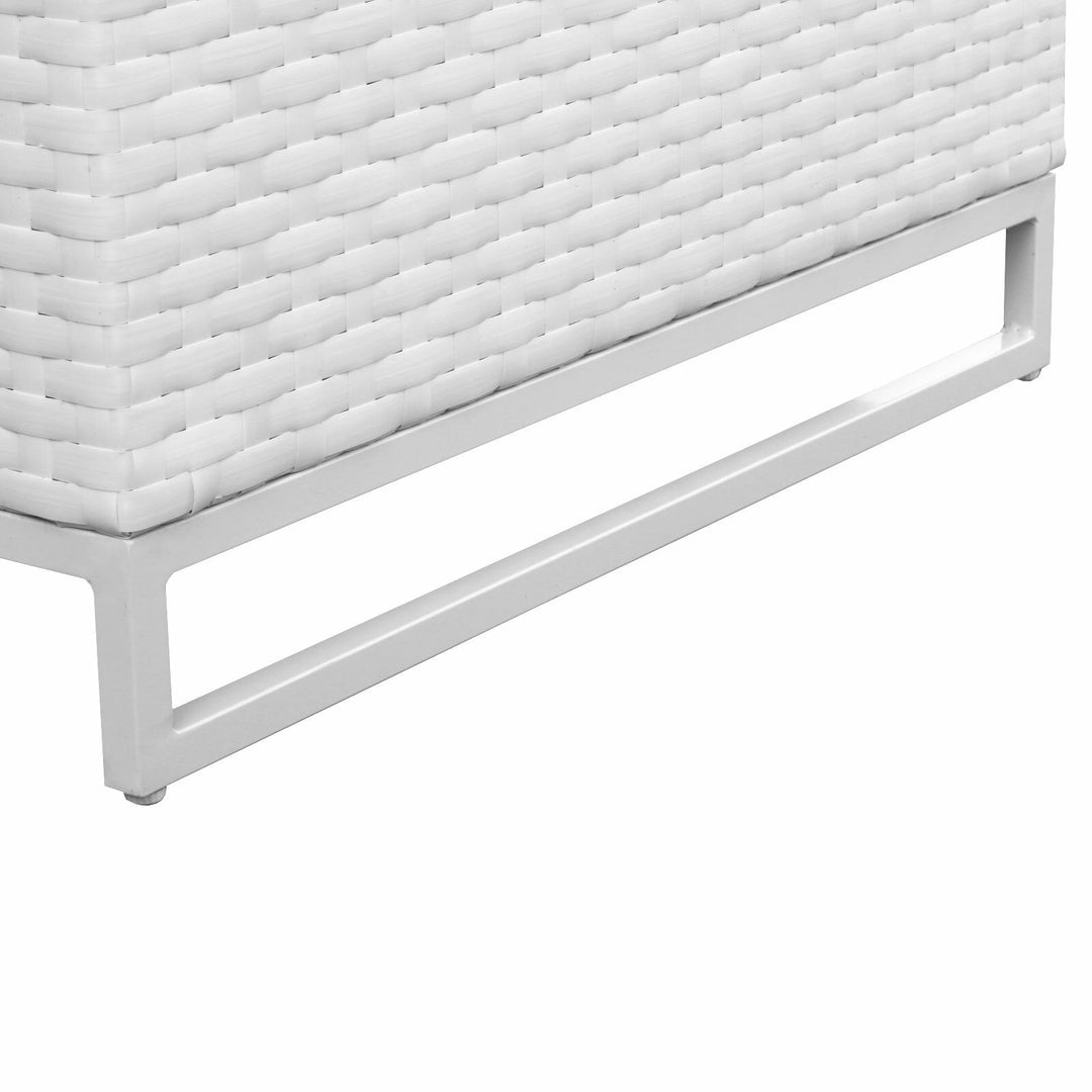 Navi Outdoor Swimming Poolside Lounger With (Set of 2 ) (White)