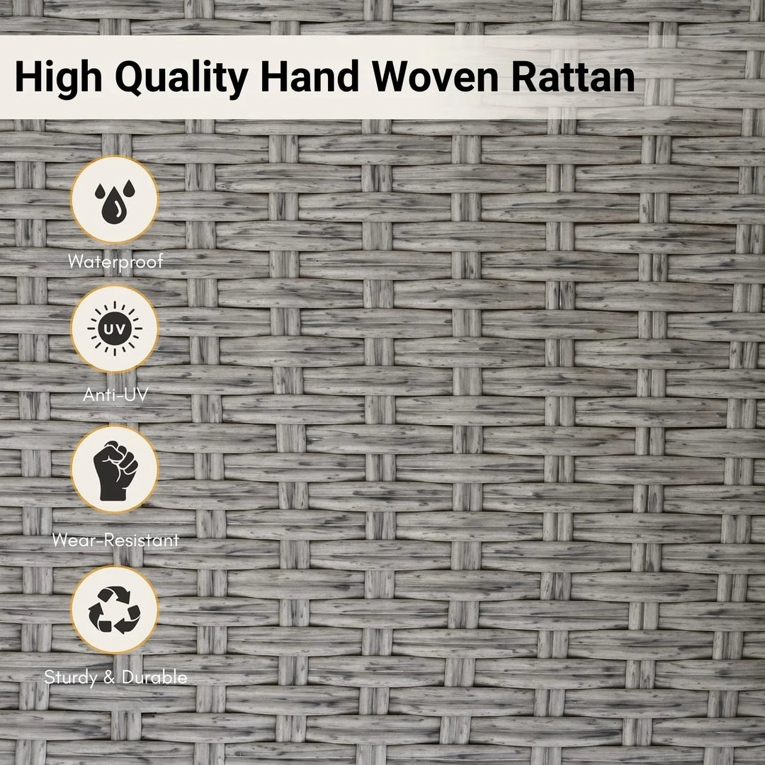 Chidinma Outdoor Rattan Wicker Hanging Swing Chair with Cushion