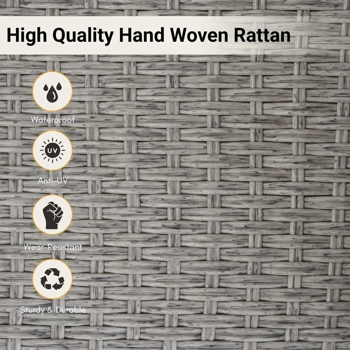 Chidinma Outdoor Rattan Wicker Hanging Swing Chair with Cushion